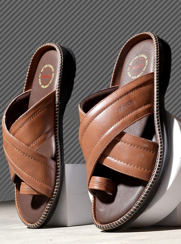 BATA Solid Toe-Ring Sandals