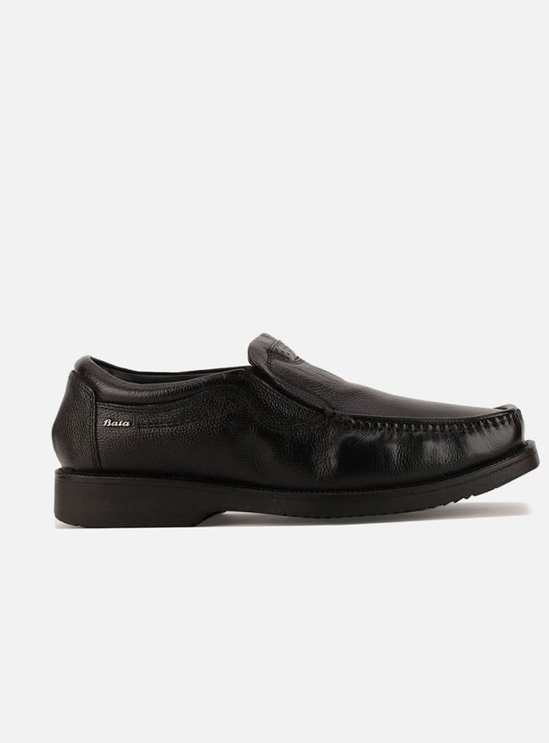 BATA Textured Slip-On Shoes
