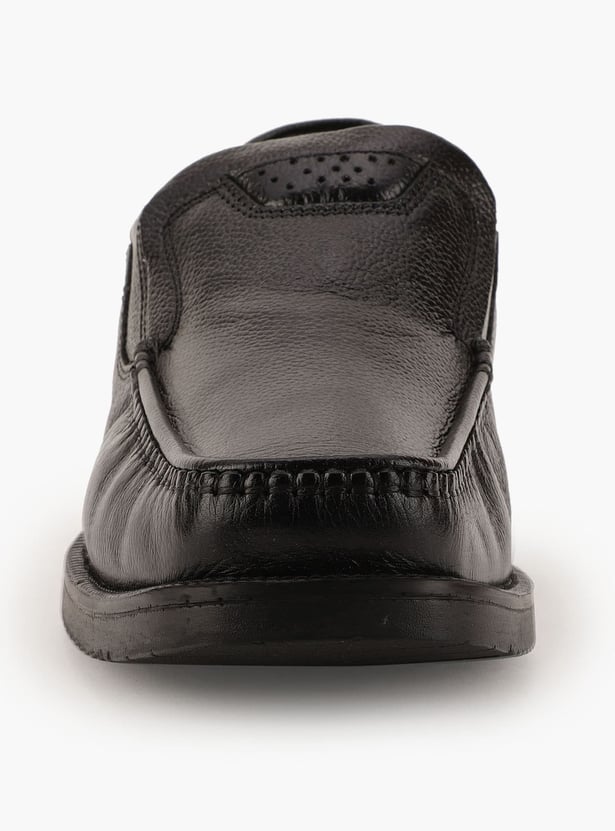 BATA Textured Slip-On Shoes
