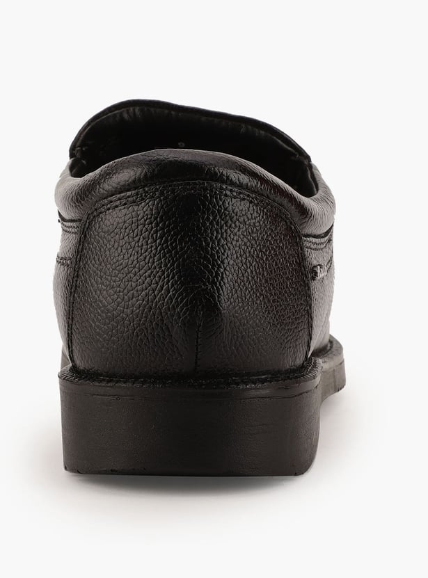 BATA Textured Slip-On Shoes