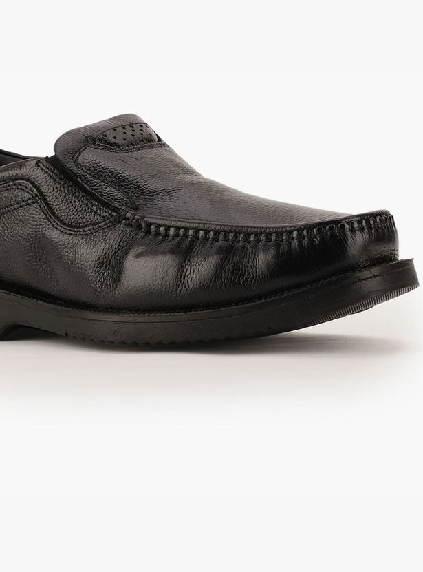 BATA Textured Slip-On Shoes