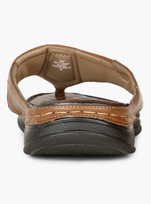 BATA Textured Faux Leather Sandals