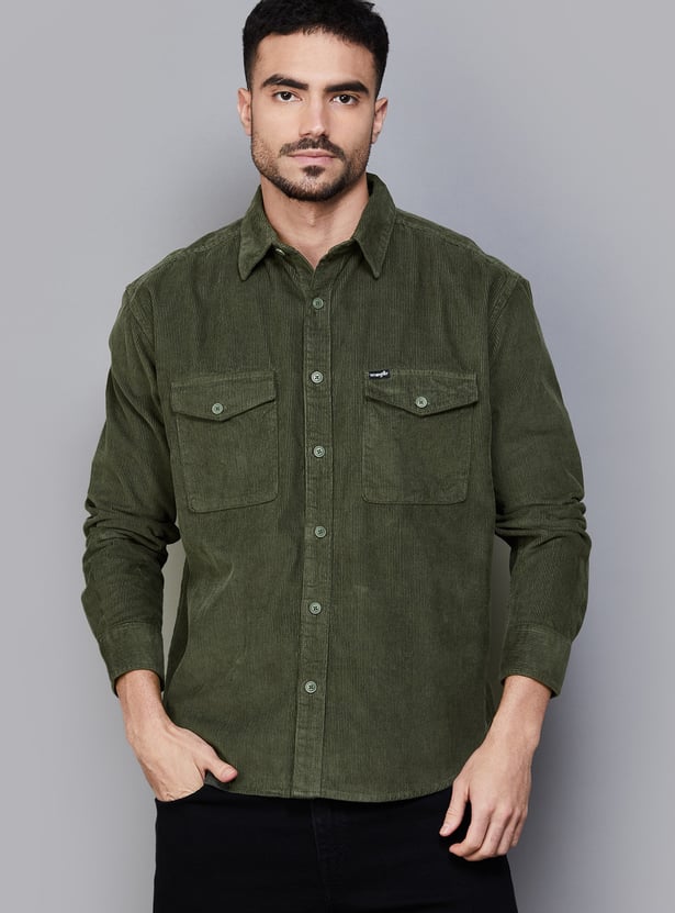 WRANGLER Corduroy Relaxed Fit Over Shirt