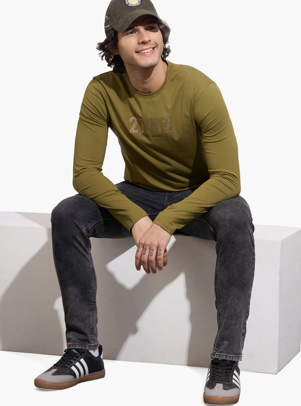 BEING HUMAN Darkwashed Regular Tapered Jeans