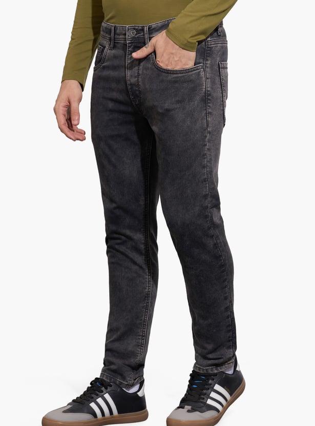 BEING HUMAN Darkwashed Regular Tapered Jeans