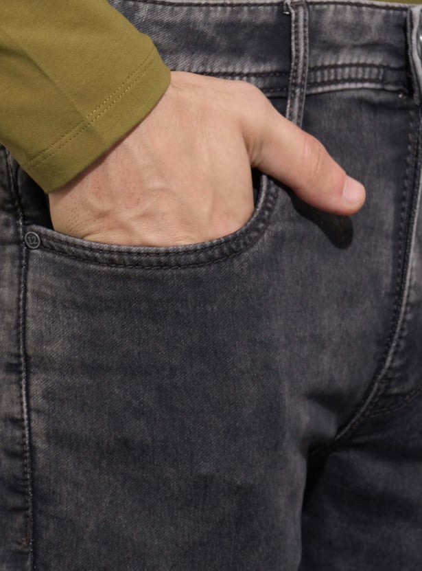 BEING HUMAN Darkwashed Regular Tapered Jeans