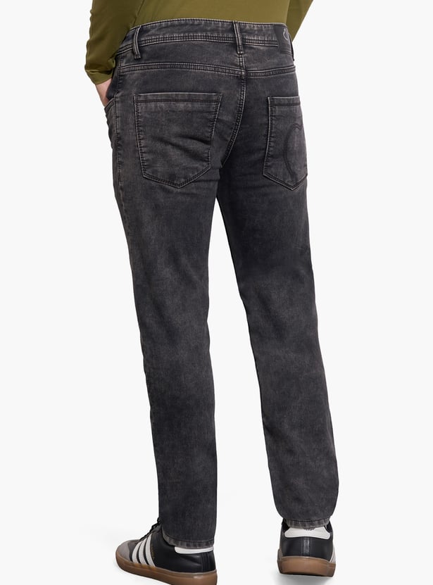 BEING HUMAN Darkwashed Regular Tapered Jeans