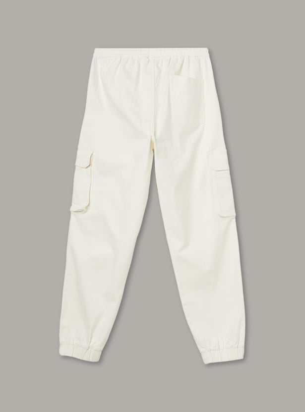 FAME FOREVER Boys Solid Cargo Joggers