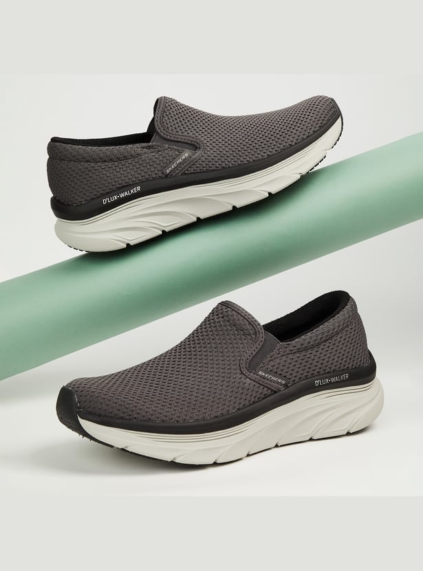 SKECHERS D'Lux Walker Textured Slip-On Sports Shoes