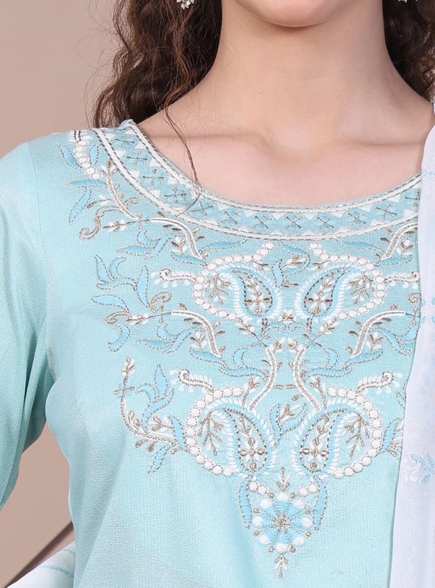 AURELIA Embroidered Palazzo Set