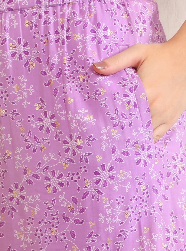 AURELIA Floral Print Kurta Set