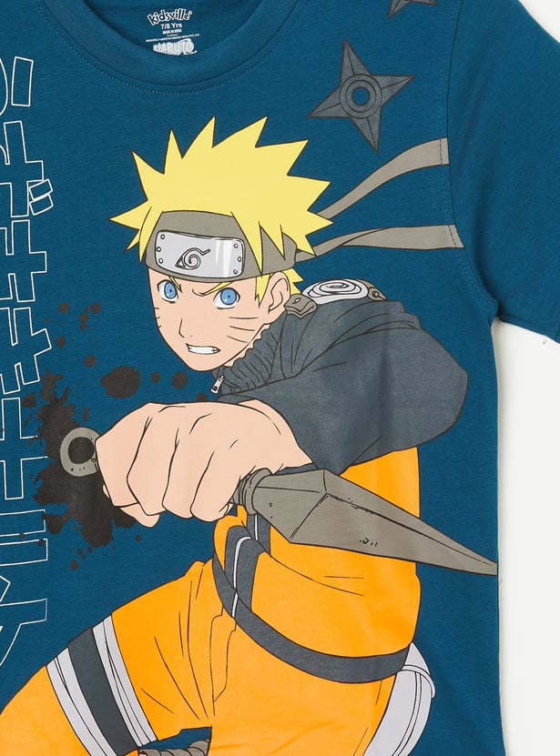 KIDSVILLE Boys Naruto Print T-shirt