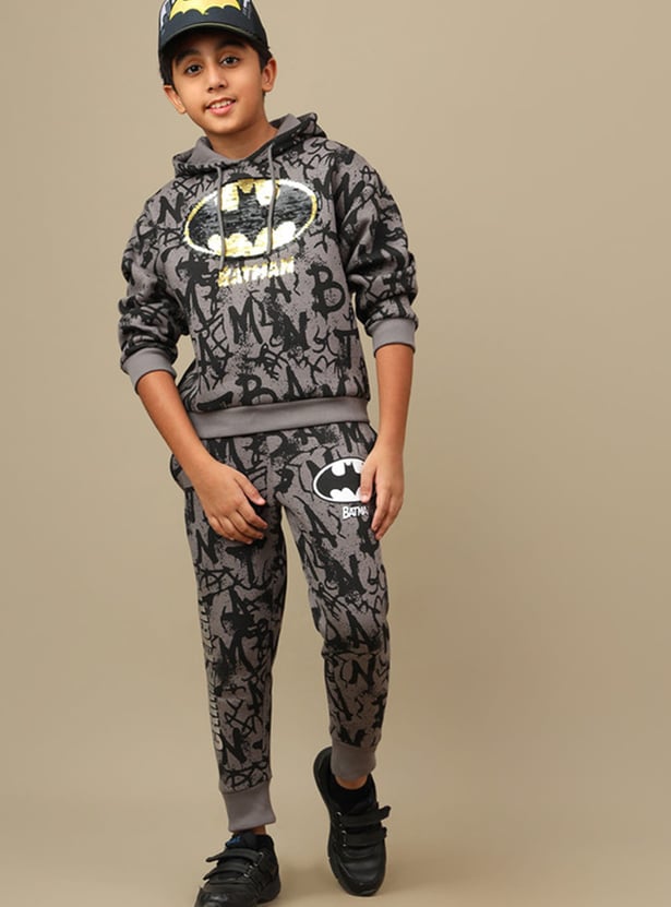 KIDSVILLE Boys Batman Sequined Hoodie