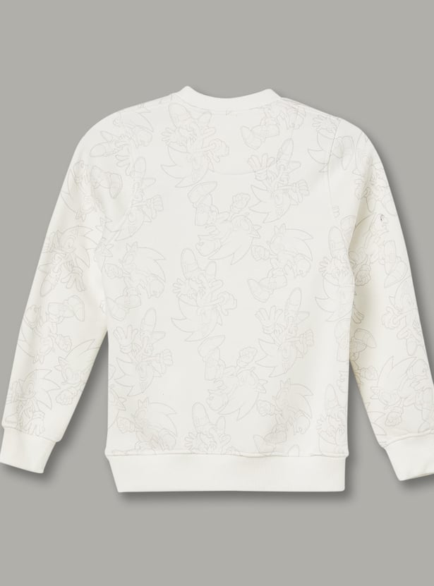 KIDSVILLE Boys Flip Sequin Sonic Sweatshirt