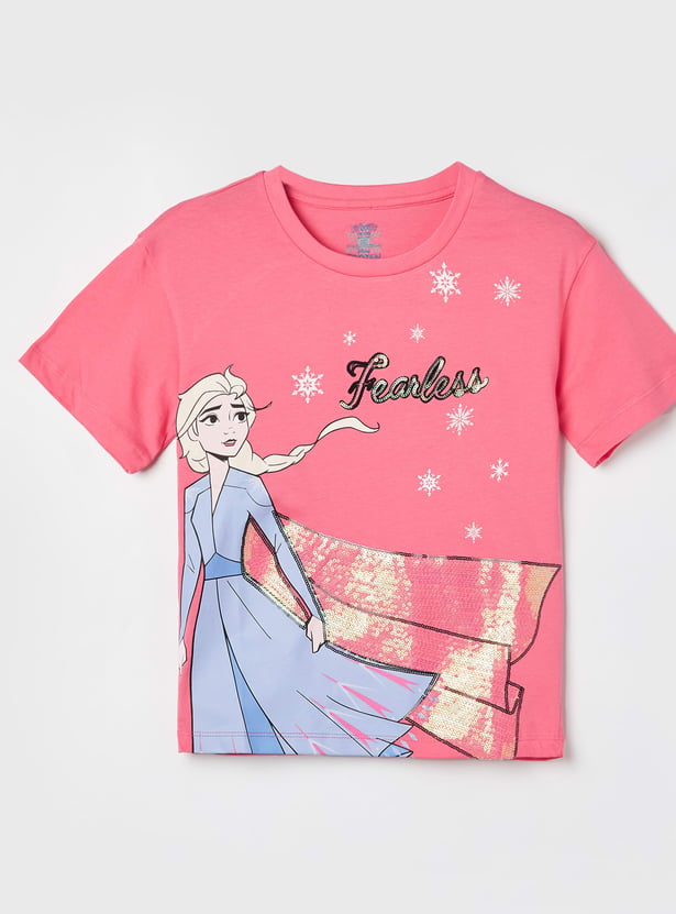 KIDSVILLE Girls Frozen T-shirt