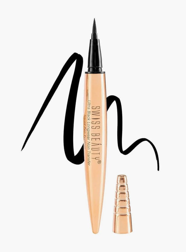 SWISS BEAUTY Ultra Black Liquid Pen Eyeliner - 0.8ml
