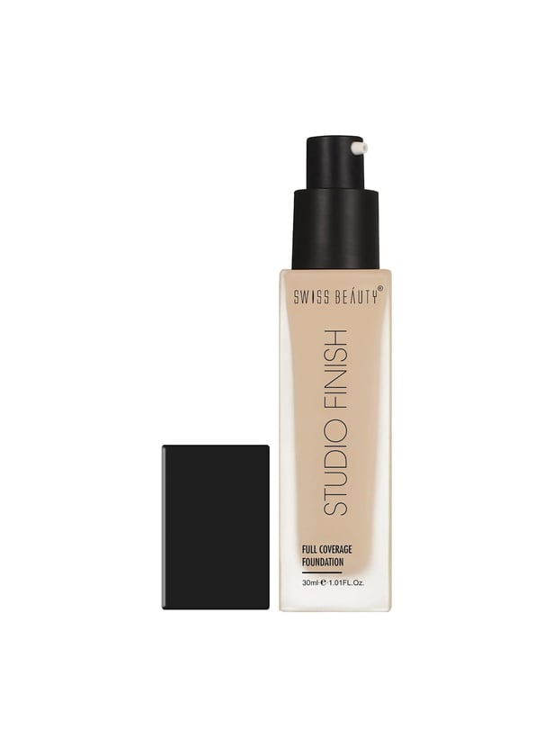 SWISS BEAUTY Studio Finish Full Coverage Foundation 03 Natural Beige - 30ml