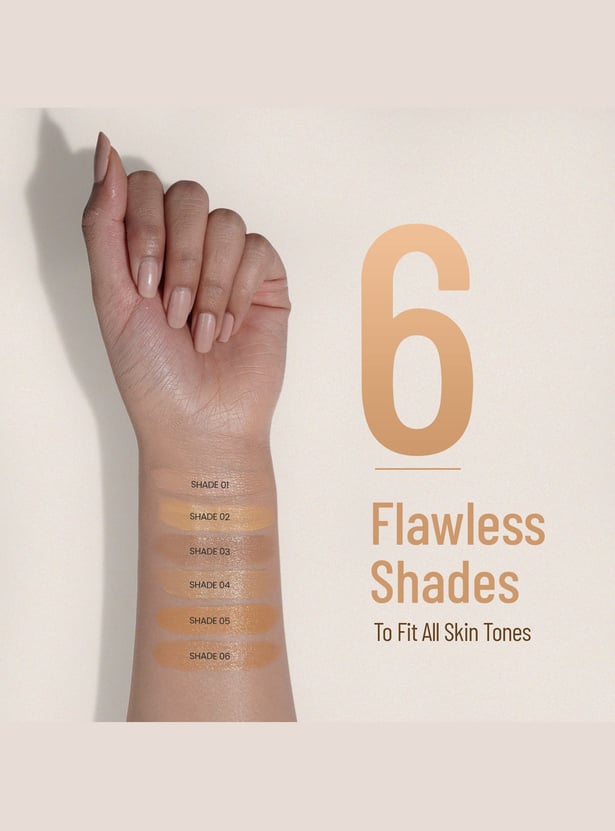 SWISS BEAUTY Studio Finish Full Coverage Foundation 03 Natural Beige - 30ml