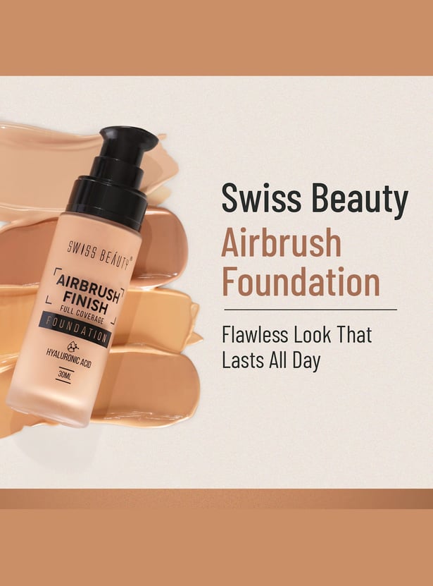 SWISS BEAUTY Airbrush Finish Foundation - Fair Ivory - 30ml