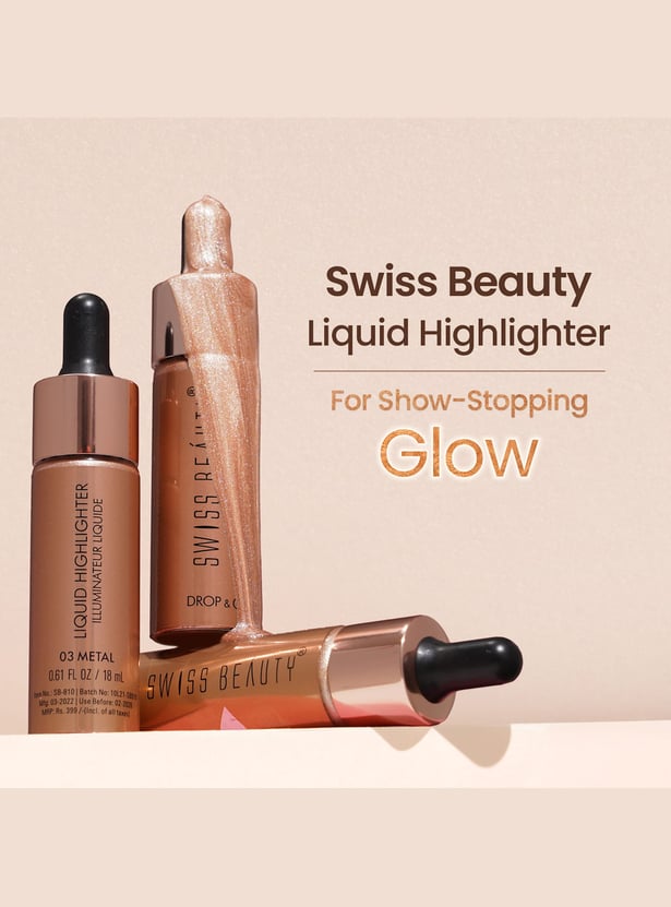 SWISS BEAUTY Liquid Highlighter - 01 Light Pink - 18ml