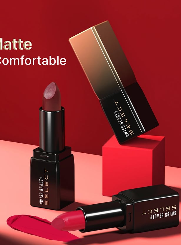 SWISS BEAUTY Select Dare To Matte Lipstick - 01 Paradise Nude - 3.8g