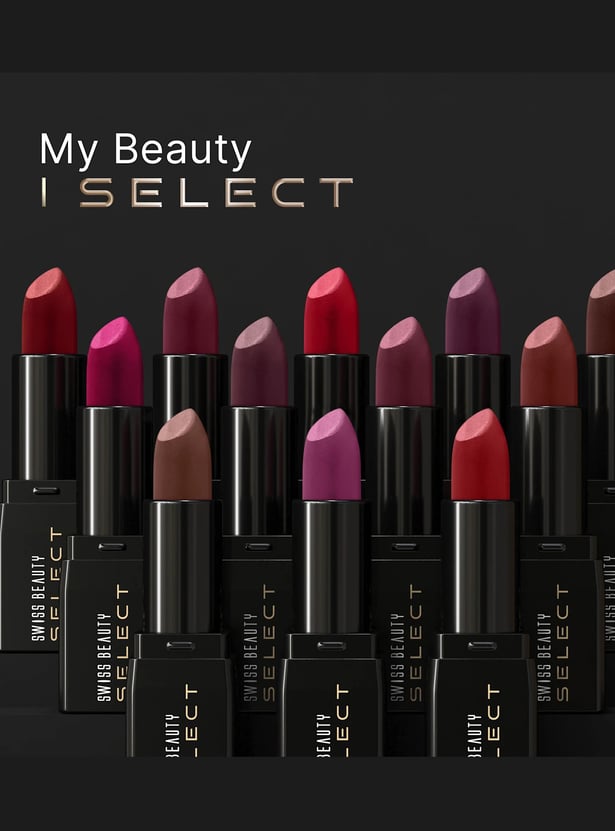 SWISS BEAUTY Select Dare To Matte Lipstick - 08 Toasted Brown - 3.8g