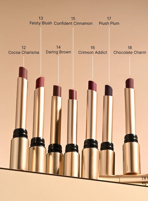 SWISS BEAUTY Select High On Shine Lipstick - Crimson Addict - 1g