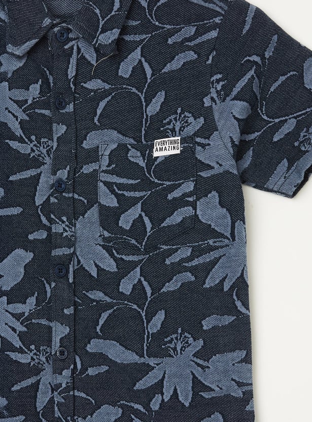 FAME FOREVER Boys Patterned Shirt