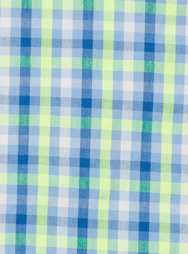 RUFF KIDS Checked Full Sleeves Shirt