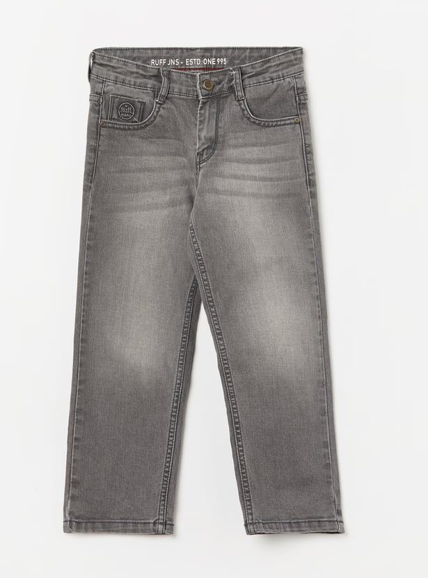 RUFF KIDS Boys Light Wash Regular Fit Jeans