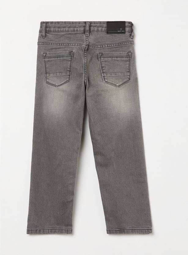 RUFF KIDS Boys Light Wash Regular Fit Jeans