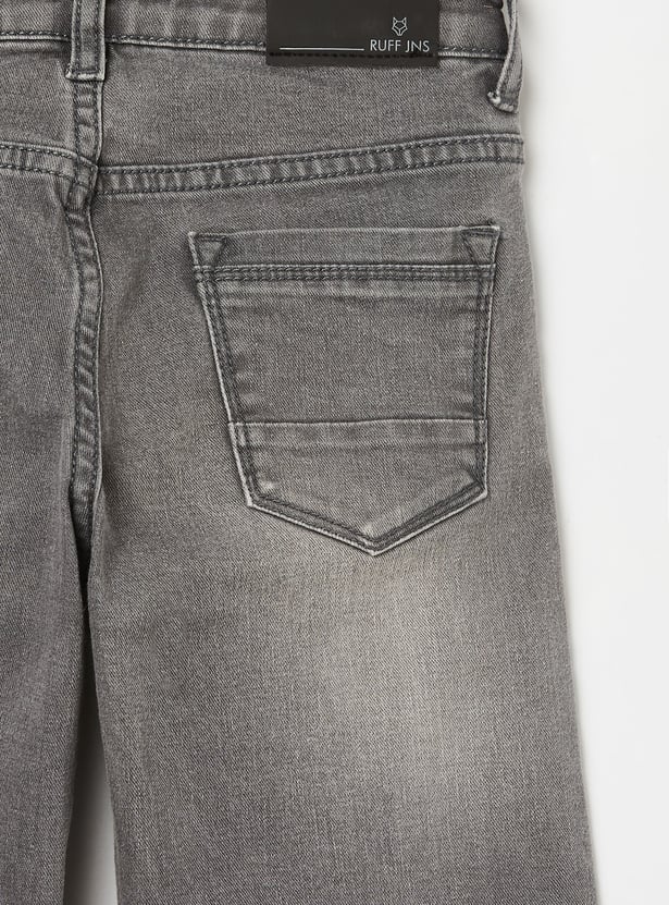 RUFF KIDS Boys Light Wash Regular Fit Jeans