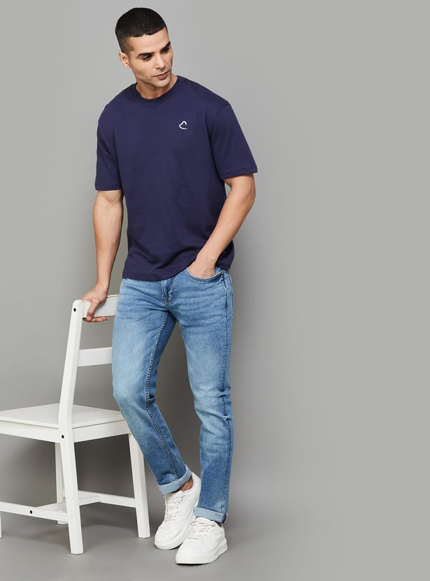 BEING HUMAN Stonewashed Slim Tapered Jeans