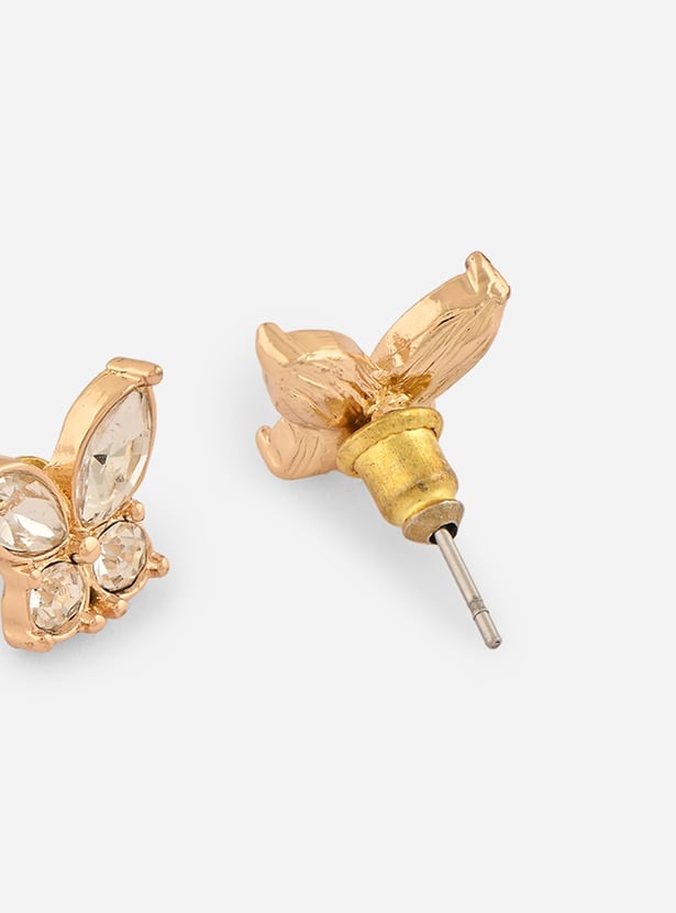 TONIQ Butterfly Design Necklace and Earrings Jewellery Set