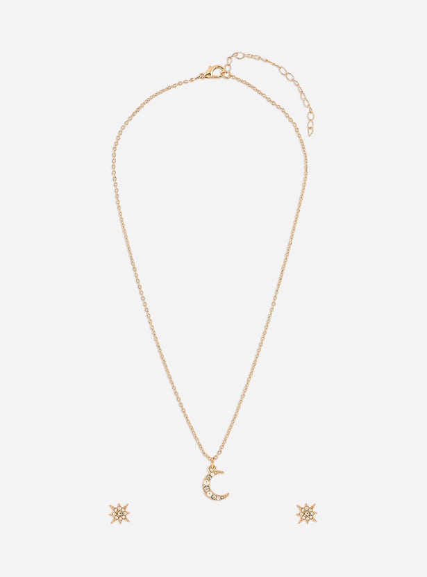 TONIQ Embellished Necklace Set