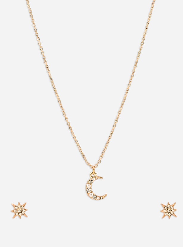 TONIQ Embellished Necklace Set