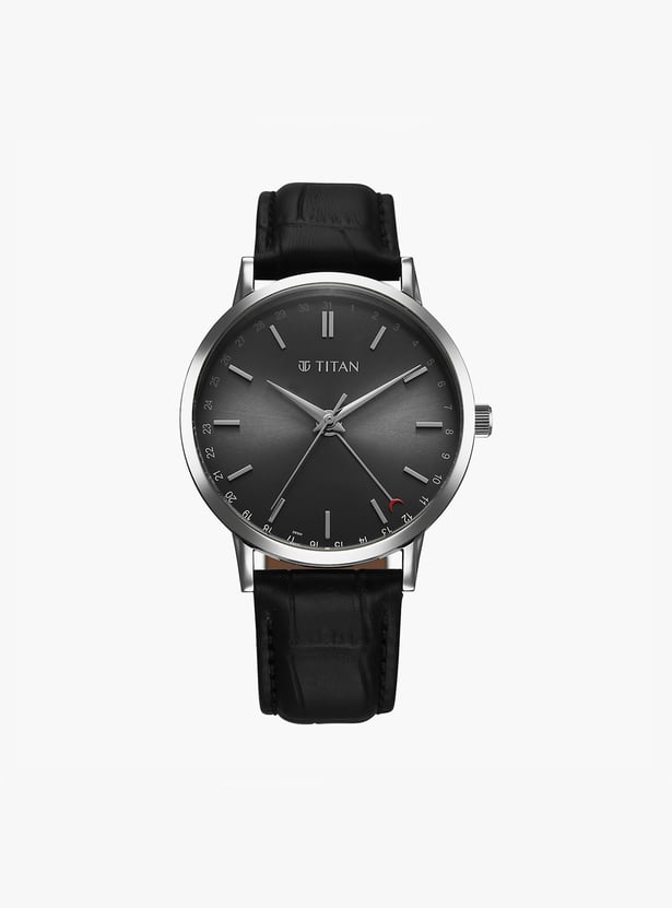 TITAN Elegance Analog Leather Strap Watch - 90202SL02