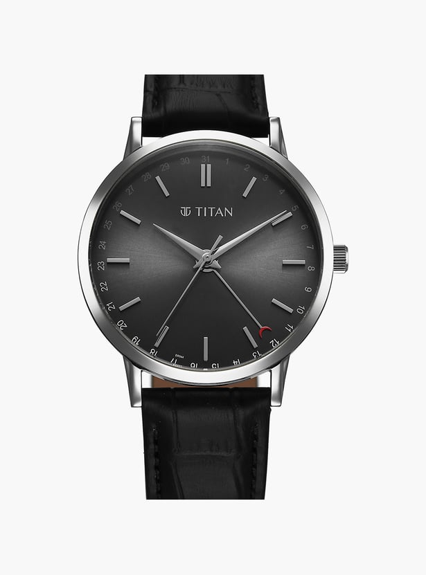 TITAN Elegance Analog Leather Strap Watch - 90202SL02