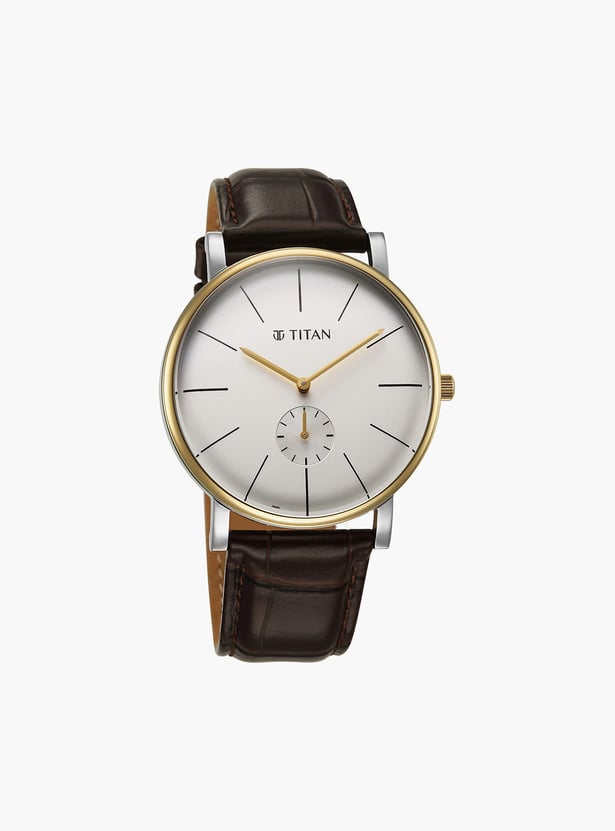 TITAN Elegance Analog Leather Strap Watch - 90203BL01
