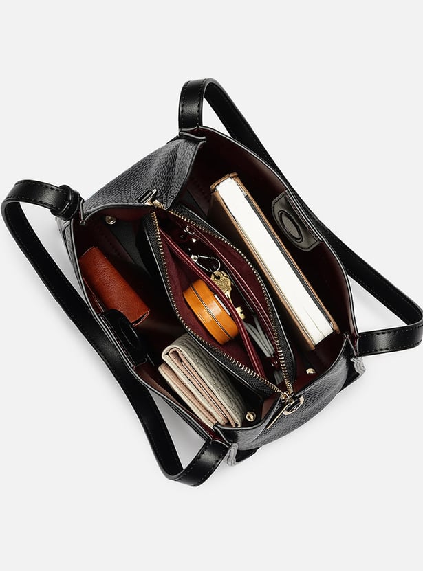 IRTH Textured Shoulder Bag