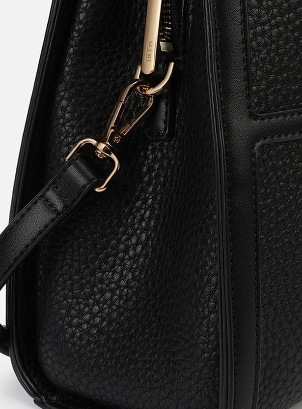 IRTH Textured Shoulder Bag