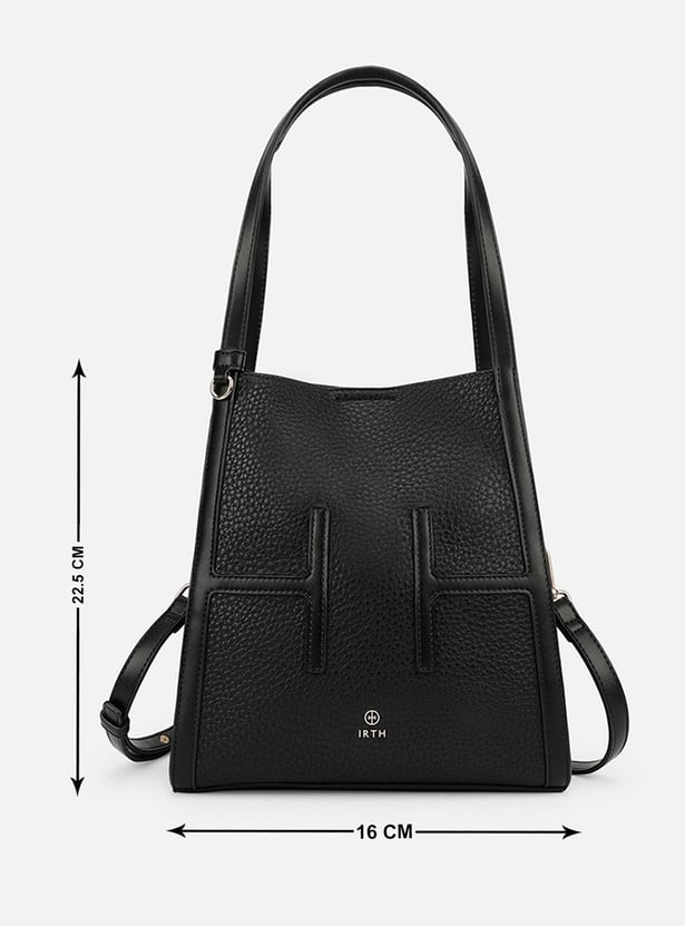 IRTH Textured Shoulder Bag