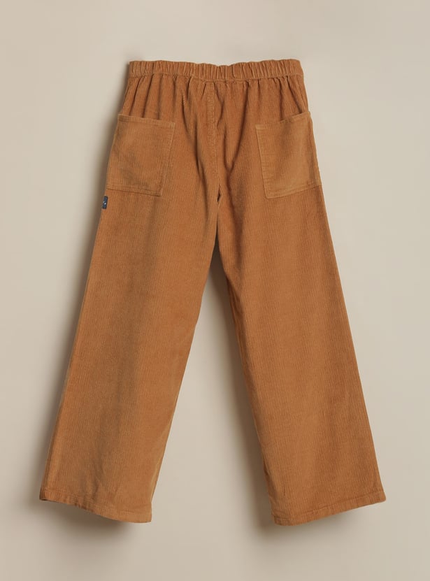 ALLEN SOLLY Boys Corduroy Straight Trousers