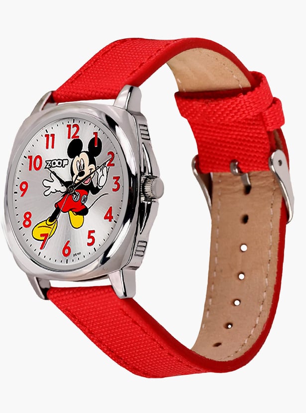 ZOOP Mickey Mouse Print Casual Analog Watch - 16055SL01