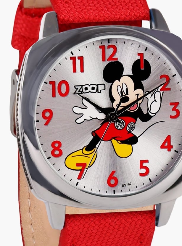 ZOOP Mickey Mouse Print Casual Analog Watch - 16055SL01