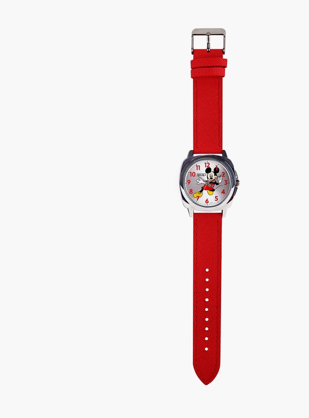 ZOOP Mickey Mouse Print Casual Analog Watch - 16055SL01