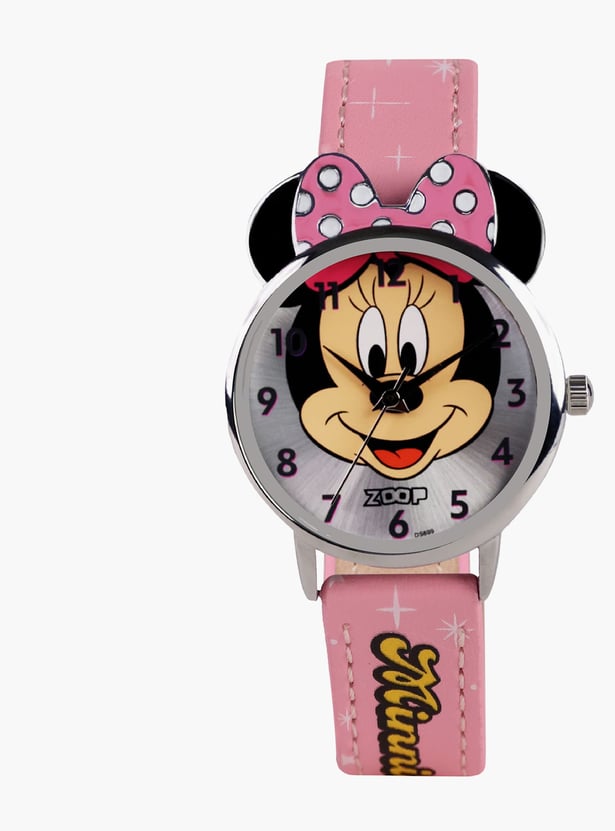 ZOOP Disney Minnie Mouse Analog Watch - 26056SL01