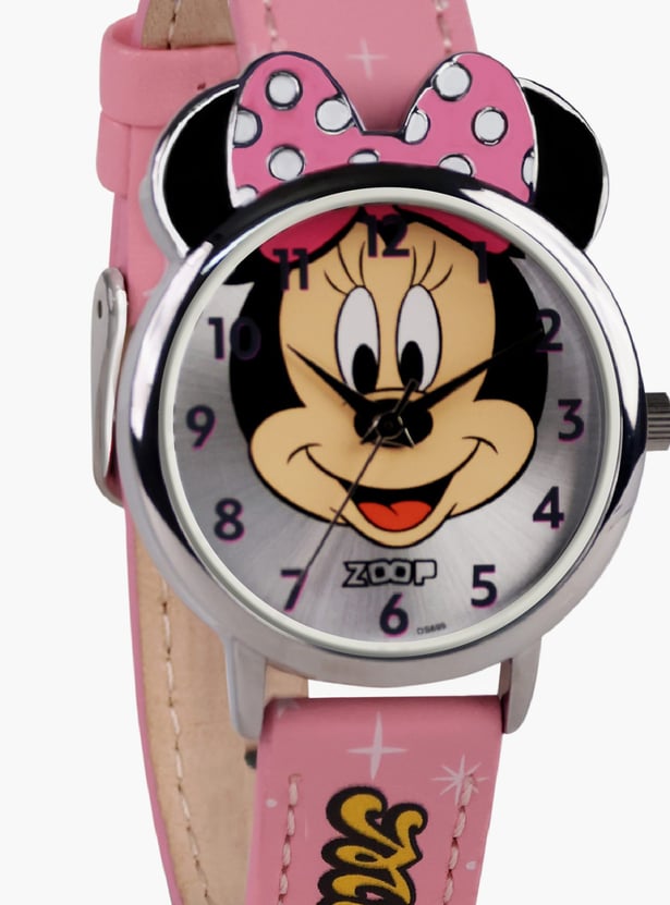 ZOOP Disney Minnie Mouse Analog Watch - 26056SL01