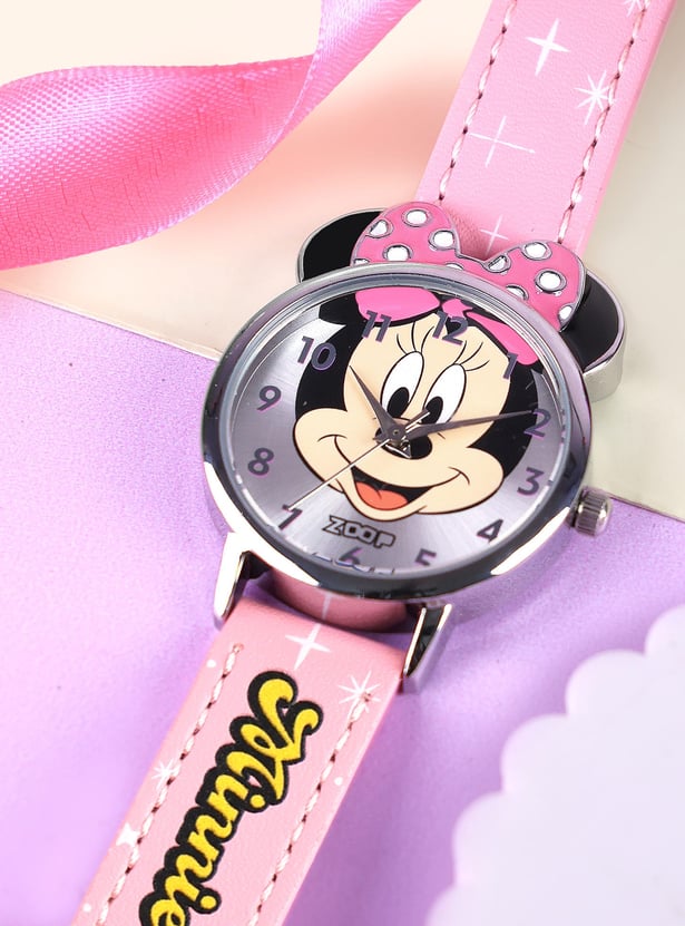 ZOOP Disney Minnie Mouse Analog Watch - 26056SL01