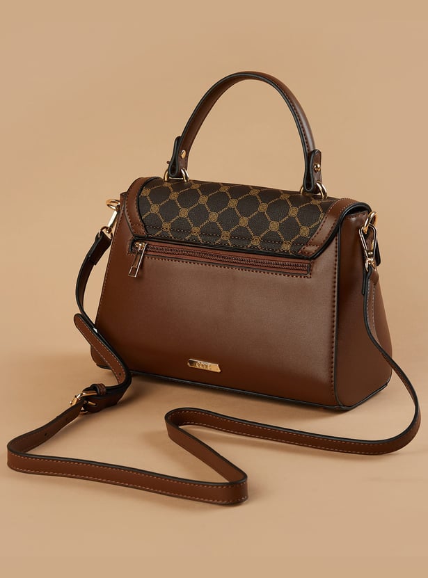 Buy CODE Monogram Print Handheld Bag from CODE at just INR 2299.0